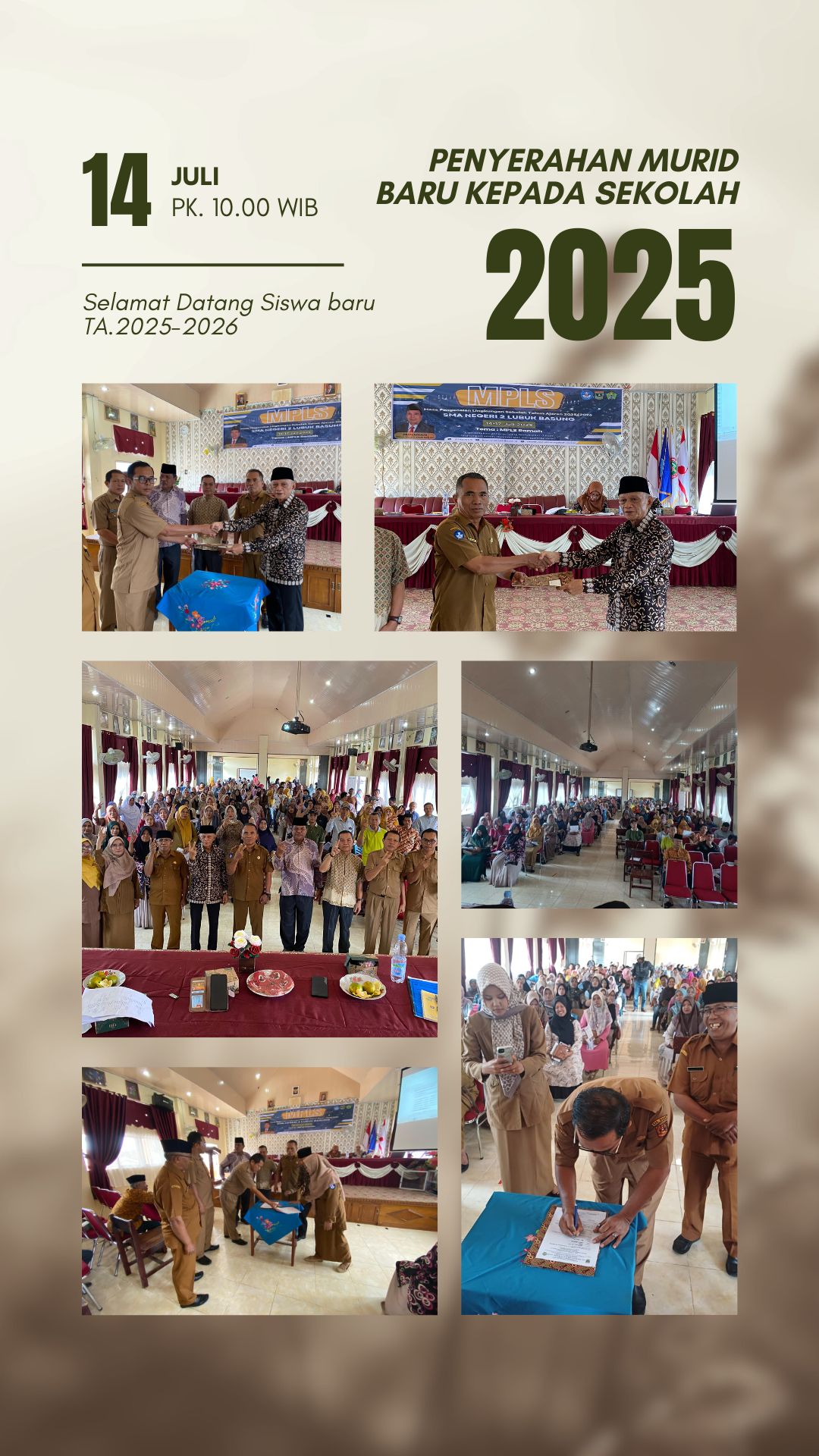 Penyerahan Murid Baru TA 2025-2026