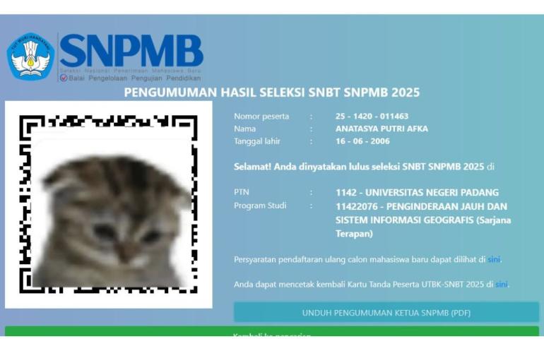 Penerimaan Siswa Jalur  SNPMB 2025
