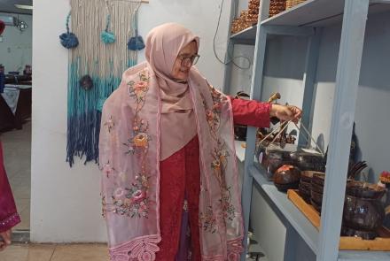 kunjungan galeri seni SMAN 2 Lubuk Basung